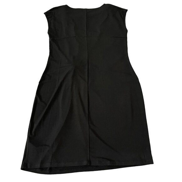 Michael Michael Kors Black Sleeveless Side Twist Dress, Size L NWT - Picture 2 of 6